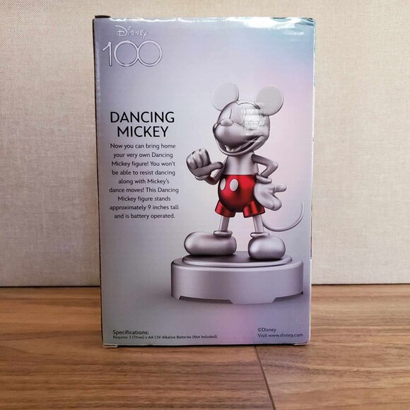 Disney’s 100 Years Dancing Mickey Mouse 9-Inch Dancing Toy Statue - New in Box - Picture 5 of 9